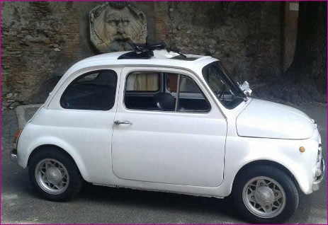 noleggio Fiat 500 epoca Latina 