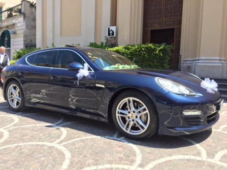 Porsche panamera Blu matrimonio Napoli